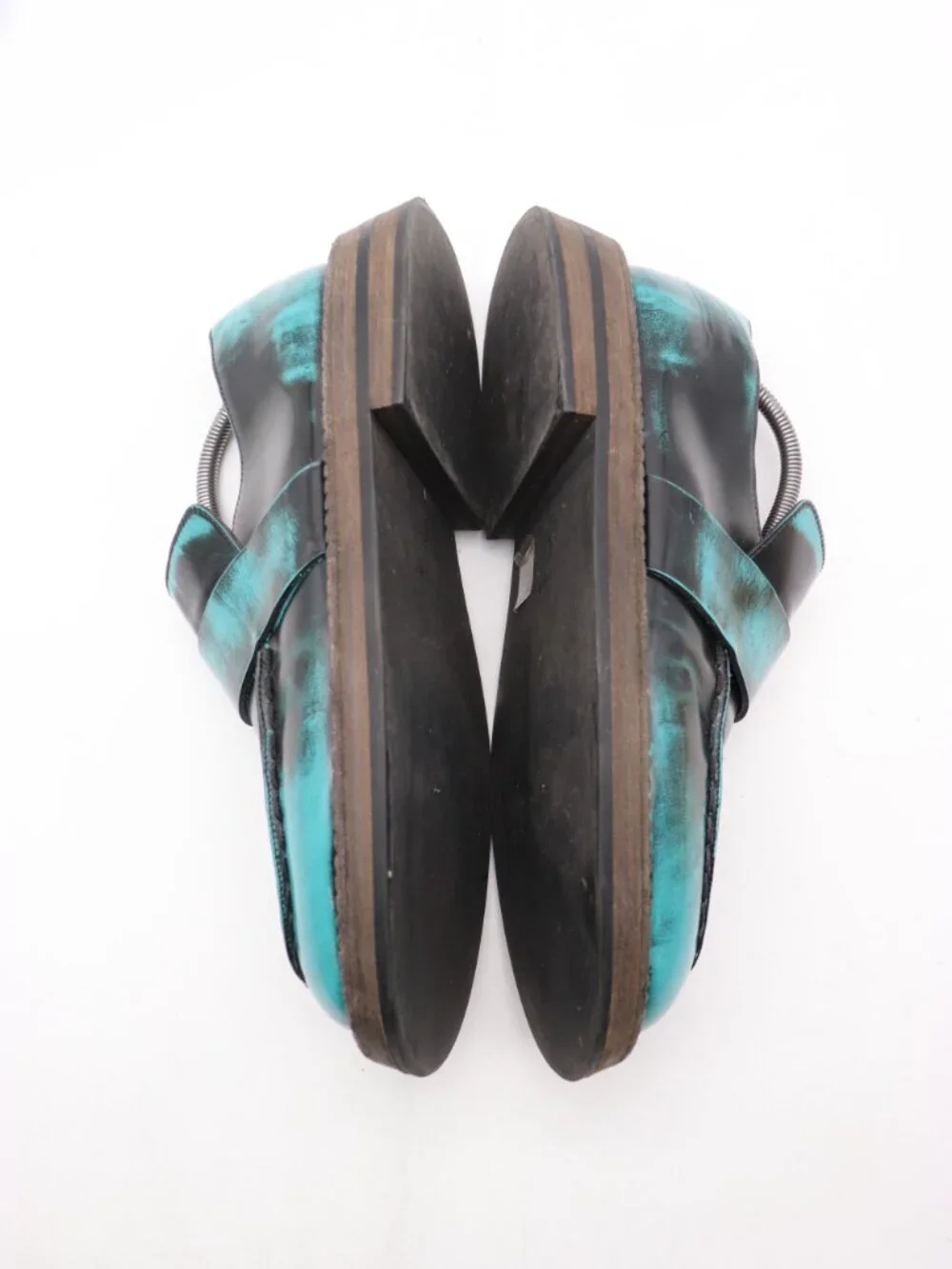Marsèll Zucca Black Blue Leather Loafers Men's EU 43 EU Slip On Loafers Italy
